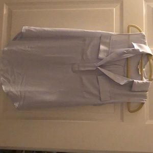 Baby blue collared dressy tank